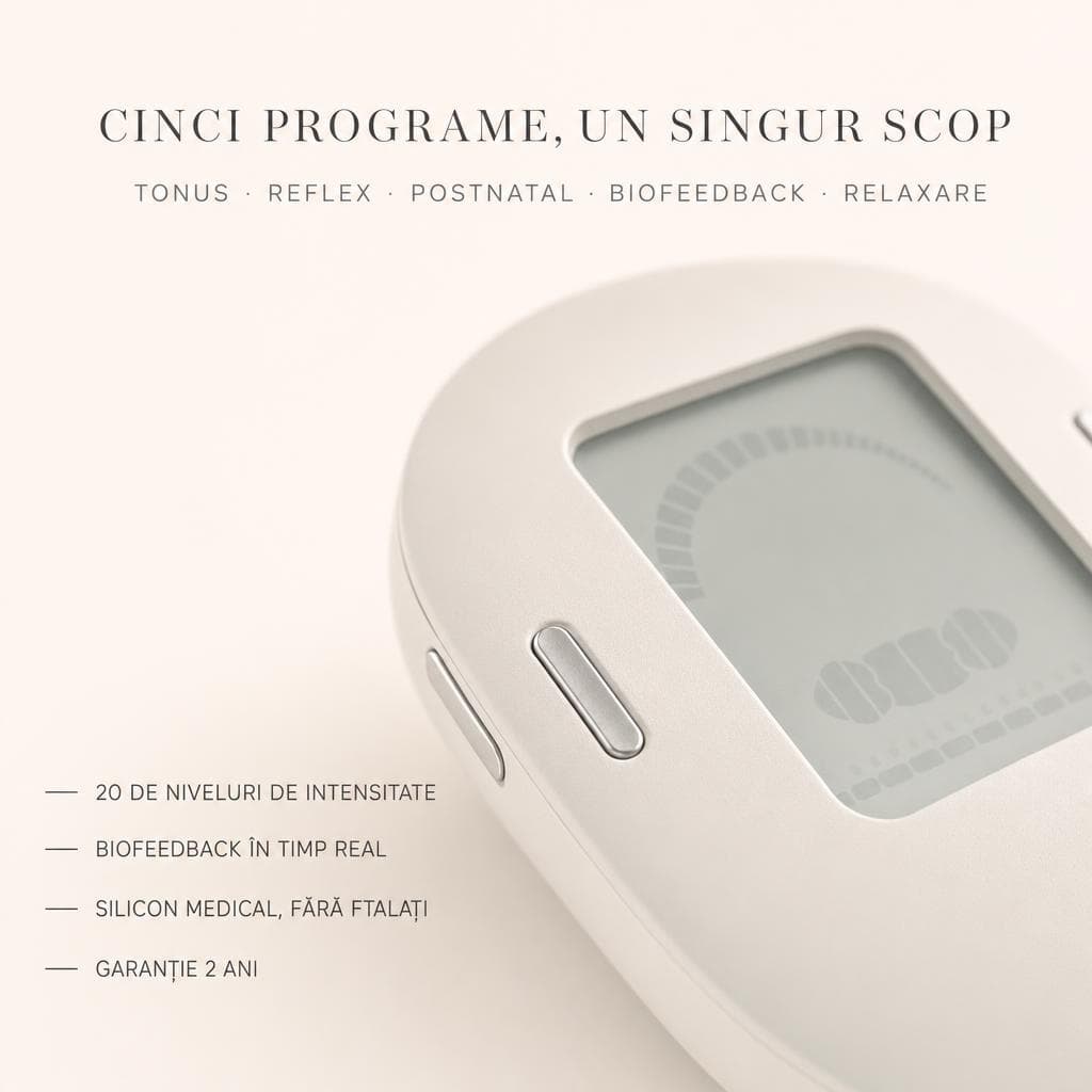 Cinci programe, un singur scop — Tonus, Reflex, Postnatal, Biofeedback, Relaxare